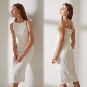 NWT RIHOAS The Water Ripple Textured Cami Dress Size: M